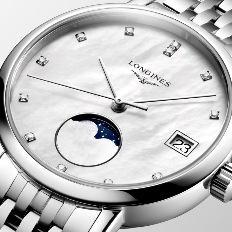 LONGINES ELEGANT COLLECTION MOONPHASE L4.330.4.87.6 Longines Elegant Collection 6